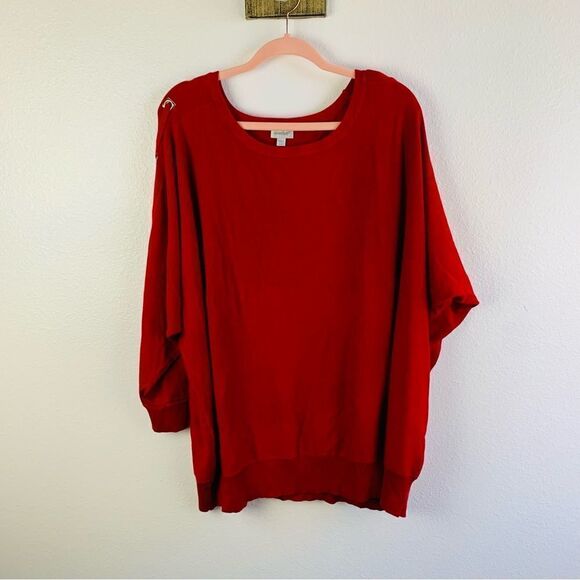 Avenue Lace Sleeve Sweater - Picture 1 of 4